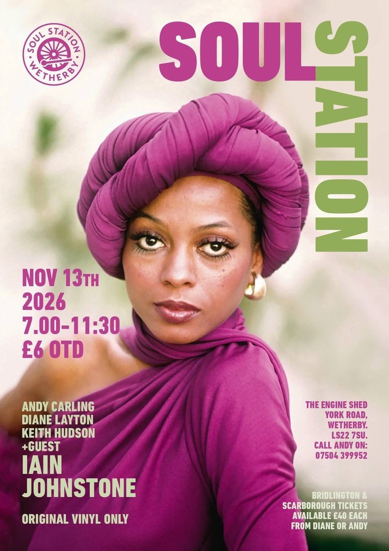 Soul Station Northern Soul night poster, 13 November 2026